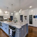 A classic Corrigan multi-purpose island.