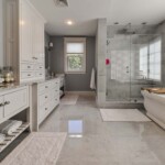 A luxurious bath with every accoutrement to inspire your important day ahead.