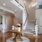 Comfortable entry with hints of more on the second floor.